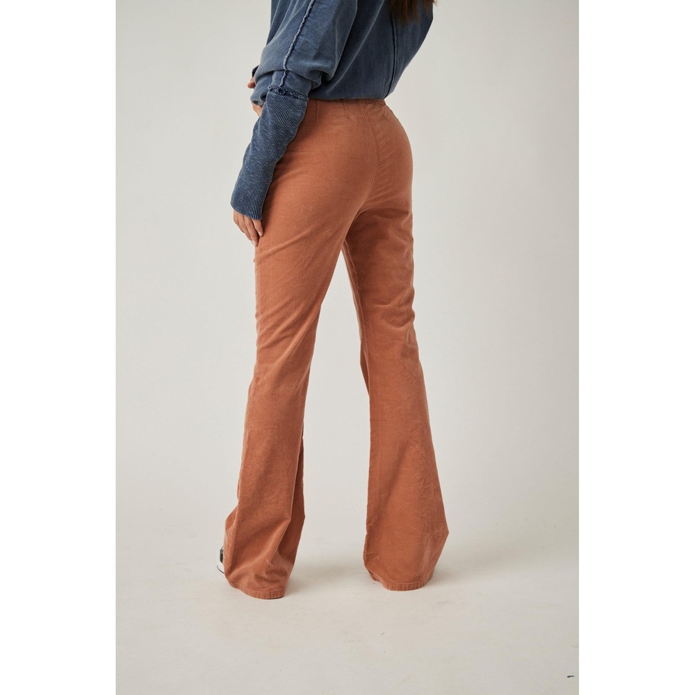 WE THE FREE Women's Sunburn Retro High Waist Jayde Corduroy Flare Jeans Size 32 - Picture 4 of 13